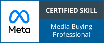 Logo Meta certified Media Buying Professional - Clémentine Moulin - Yesss Communication